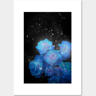 Blue Flowers Posters and Art